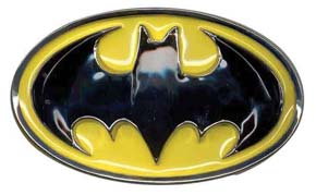 Batman buckle with yellow backround